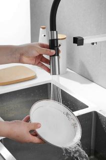 Смеситель для кухни Rose R958L сатин